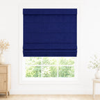 Custom Light Filtering Roman Shade color option Aegean Blue (#1908-35) by Fredesigner