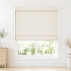 Custom Light Filtering Roman Shade color option Beige White (#1908-1) by Fredesigner