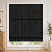 Custom Light Filtering Roman Shade color option Black (