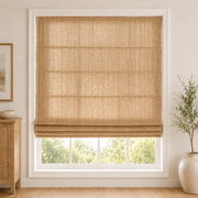 Custom Light Filtering Roman Shade color option Burlywood Birch (