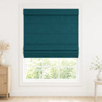 Custom Light Filtering Roman Shade color option Everglade Teal (#1908-34) by Fredesigner