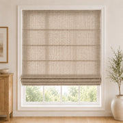 Custom Light Filtering Roman Shade color option Grey Beige (