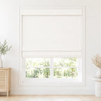 Custom Light Filtering Roman Shade color option Ivory White (#1908-2) by Fredesigner