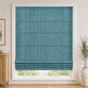Custom Light Filtering Roman Shade color option Lagoon (
