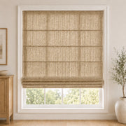 Custom Light Filtering Roman Shade color option Light Khaki (