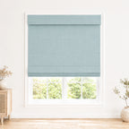 Custom Light Filtering Roman Shade color option Pale Blue Aqua (#1908-33) by Fredesigner