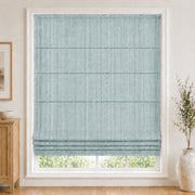 Custom Light Filtering Roman Shade color option Pale Blue Aqua (