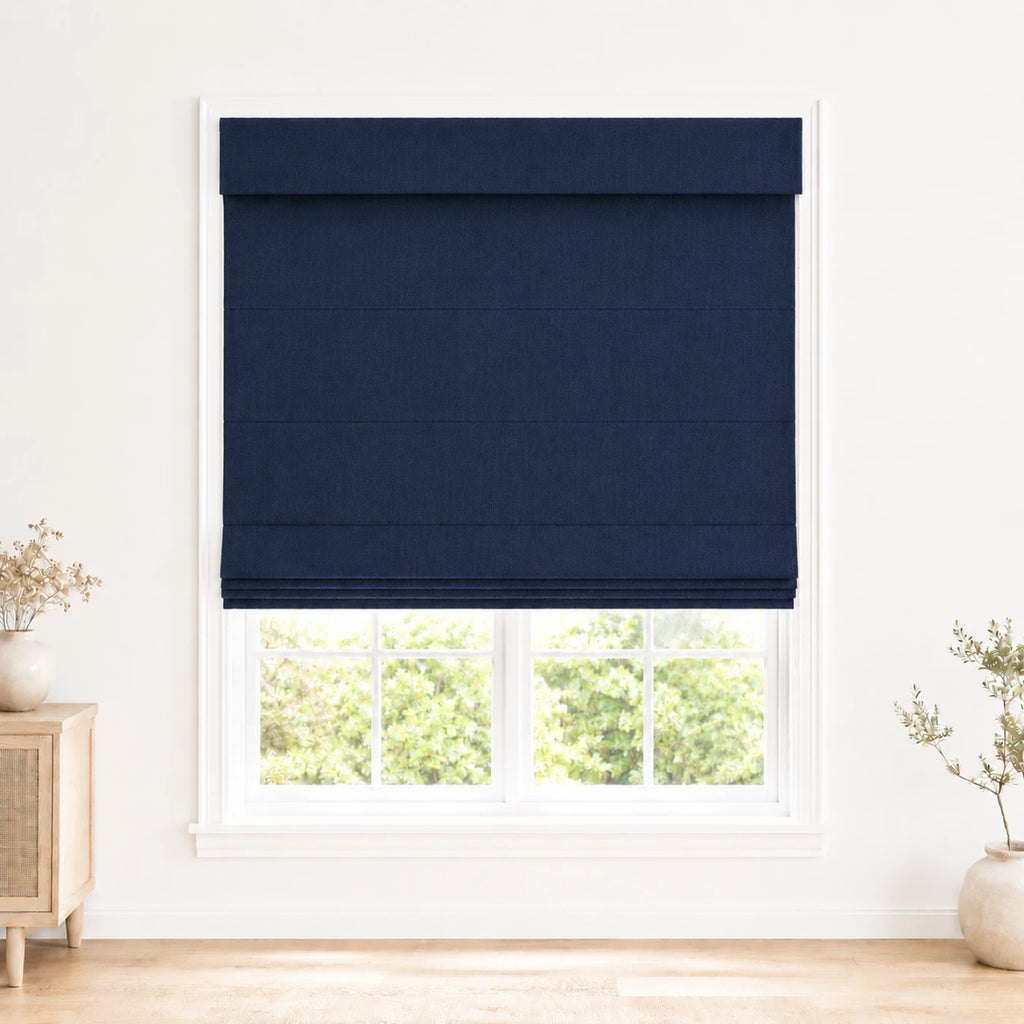 Custom Light Filtering Roman Shade color option Peacock (#1908-31) by Fredesigner