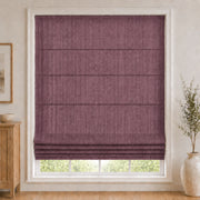 Custom Light Filtering Roman Shade color option Plum (