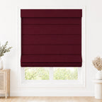 Custom Light Filtering Roman Shade color option Red Wine (#1908-23) by Fredesigner