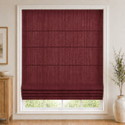 Custom Light Filtering Roman Shade color option Red Wine (