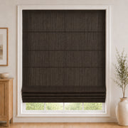 Custom Light Filtering Roman Shade color option Sepia Ebony (