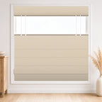 Custom Privacy Roman Shade color option Beige White (#7084-4) by Fredesigner