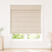 Jenna Linen Roman Shades & Blinds product color Birch (