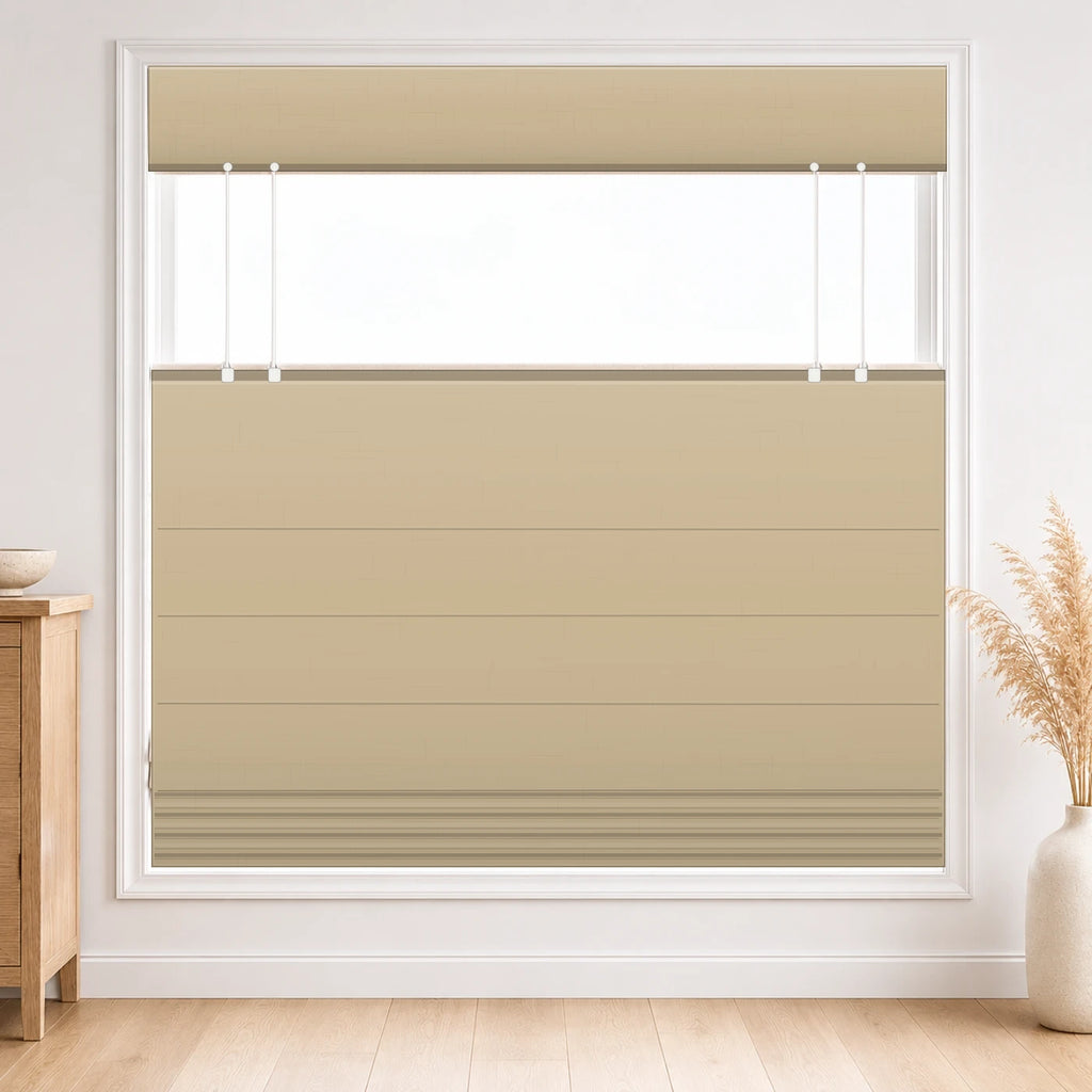 Custom Privacy Roman Shade color option Flax (#7084-1�) by Fredesigner