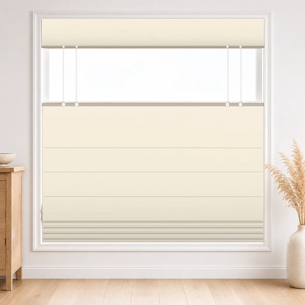 Custom Privacy Roman Shade color option Gardenia (#7084-7) by Fredesigner