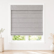 Jenna Linen Roman Shades & Blinds product color Gray (