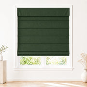 Jenna Linen Roman Shades & Blinds product color Hunter Green(