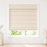 Jenna Linen Roman Shades & Blinds product color Ivory Beige(#J401-2) by Fredesigner