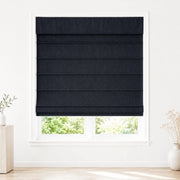 Jenna Linen Roman Shades & Blinds product color Midnight (