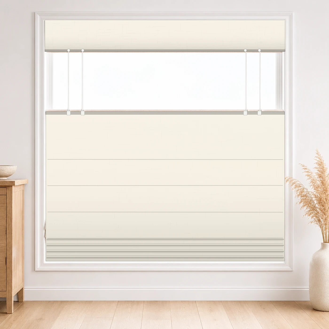 Custom Privacy Roman Shade color option Paper White(#7084-0) by Fredesigner