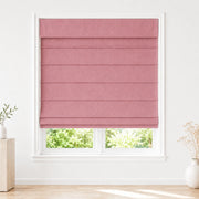 Jenna Linen Roman Shades & Blinds product color Pink(