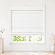 Jenna Linen Roman Shades & Blinds product color White (