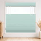 Custom Top Down Bottom Up Roman Shade color option Aqua Haze (#7084-28) by Fredesigner