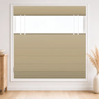 Custom Top Down Bottom Up Roman Shade color option Khaki (#7084-41) by Fredesigner