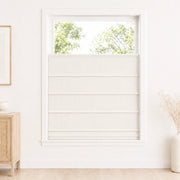 Jenna Linen Roman Shades & Blinds product color Off White (