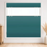 Custom Top Down Bottom Up Roman Shade color option Peacock (
