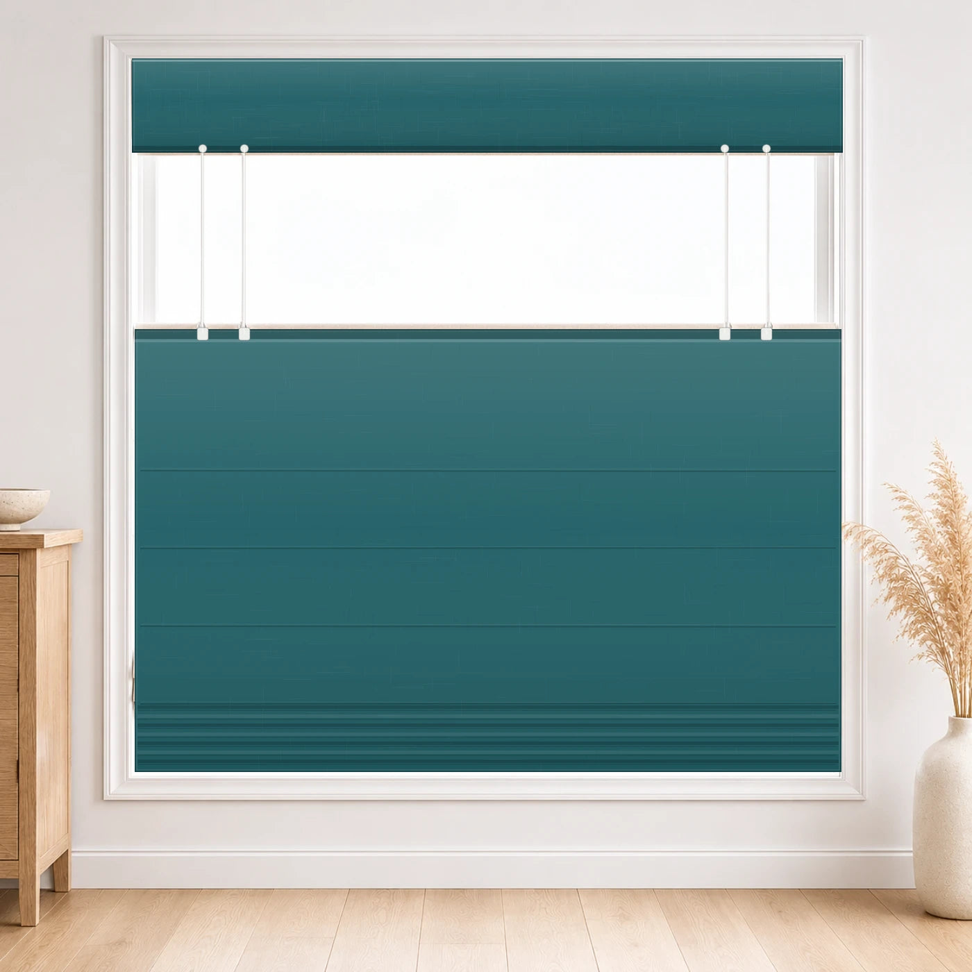 Custom Top Down Bottom Up Roman Shade color option Sea Port (#7084-32) by Fredesigner
