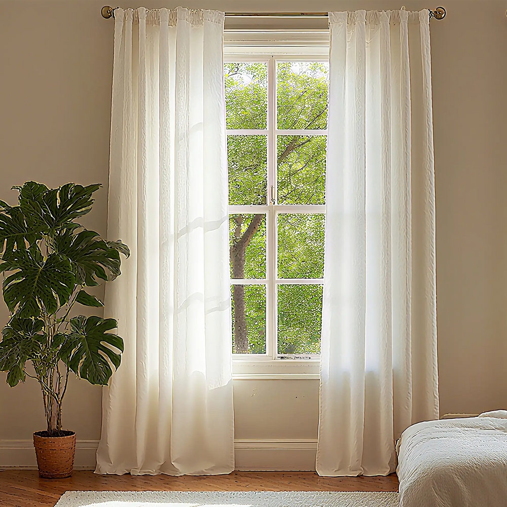 Damme Solid Sheer Curtain Soft Top