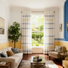 Neutral Plaid Curtains Modern Plaid Curtains Berge - Fredesigner