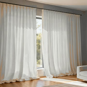 Extra Wide Curtains Sheer Curtains for Living Room Damme - Light Grey D87-5