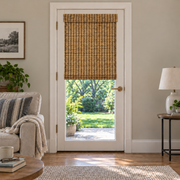 Custom Orelle French Door Bamboo Shades - Ivy Amber browser generated product photo by Fredesigner