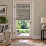 Custom Solenne French Door Bamboo Shades - Hazel Ashwood Pine browser generated product photo by Fredesigner