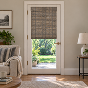 Custom Solenne French Door Bamboo Shades - Hazel Olive Ash browser generated product photo by Fredesigner