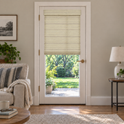 Custom Auvia French Door Bamboo Shades - Nomi Birch Forest browser generated product photo by Fredesigner