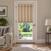 Custom Tessora Reed French Door Bamboo Shades - RS408-3 browser generated product photo by Fredesigner