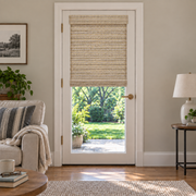 Custom Velune French Door Bamboo Shades - Willow W071 browser generated product photo by Fredesigner