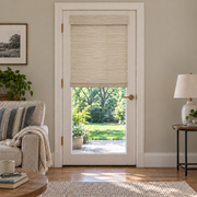 Custom Velune French Door Bamboo Shades - Willow Buff browser generated product photo by Fredesigner