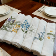 Embroidery Napkin with Hemstitched Border - Fredesigner
