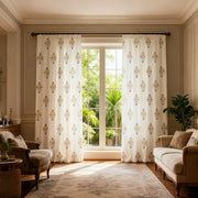 flower print curtains