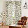 flowered curtains