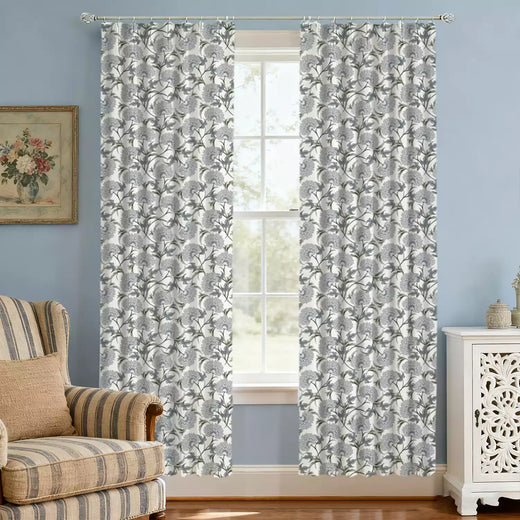 Flower Curtains for Bedroom Flower Pattern Curtains Dahlia - Fredesigner