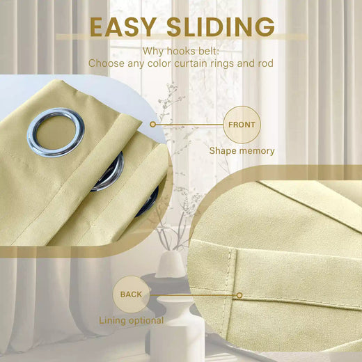 Personalized Khaki Curtain Light - Blocking, Adds Warmth... custom curtain by Fredesigner
