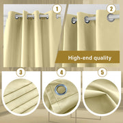 Personalized Khaki Curtain Light - Blocking, Adds Warmth... custom curtain by Fredesigner