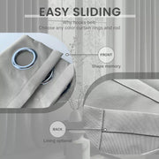 Custom Grey Curtain 100% Blackout Drapes custom curtain by Fredesigner