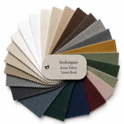 Fredesigner Jenna Linen Book color swatch fan